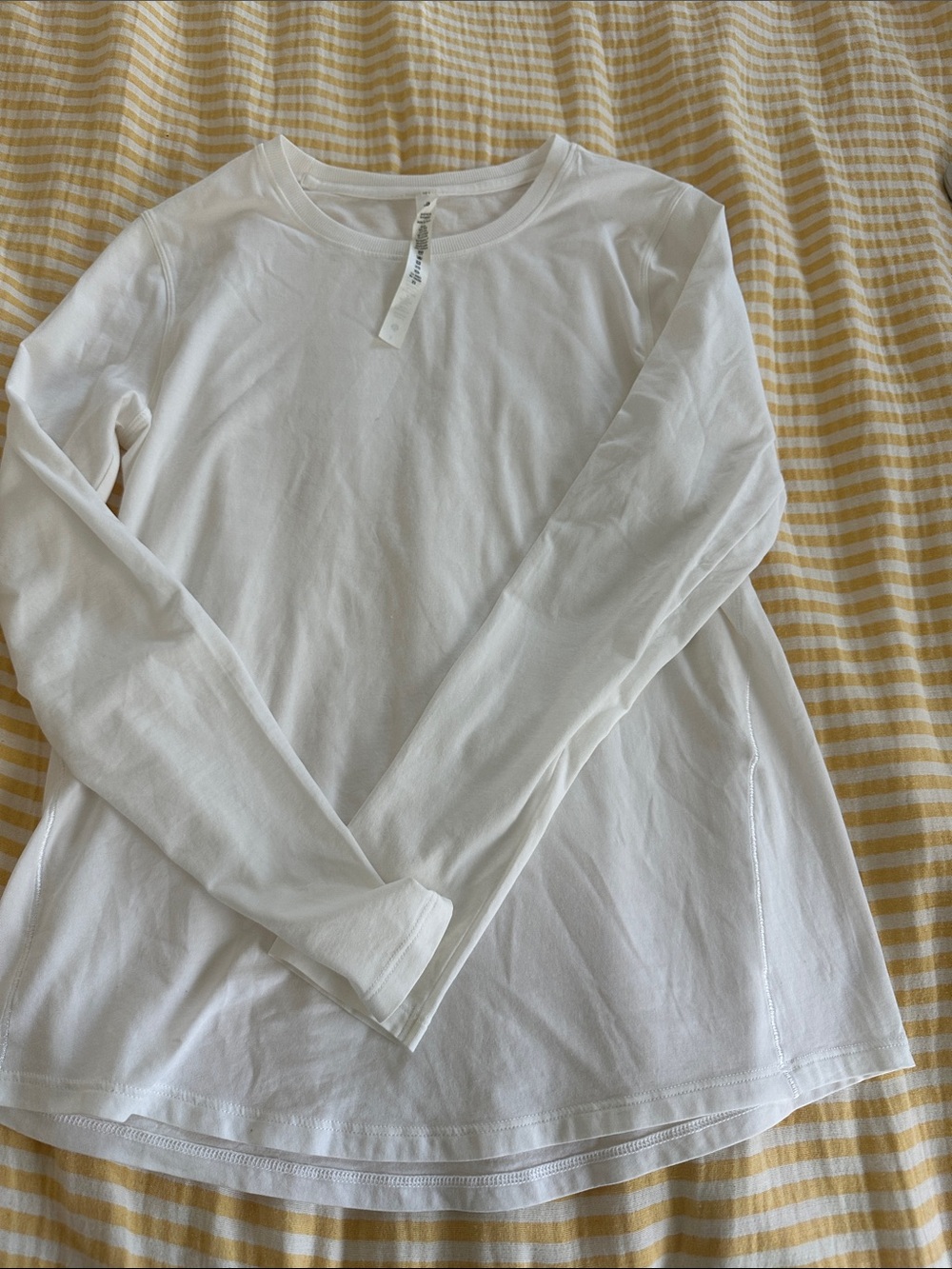 lululemon athletica Women’s Love Long-Sleeve White Crew Tee